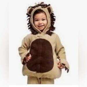 EUC Old Navy Lion Halloween Costume Plush Hooded Jacket Child Size 2T-3T